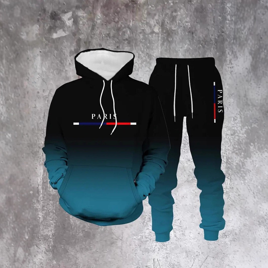 Mens 3D Print Hooded Sweatshirt