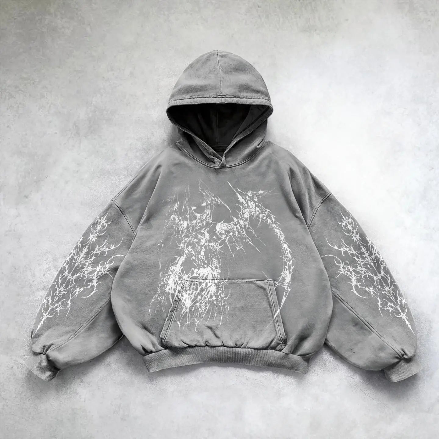 Harajuku Y2k Angel Pattern Hoodie Tops Oversized Hoodies Women Goth Streetwear Sweatshirt Tracksuit Men Couples Gothic Clothes