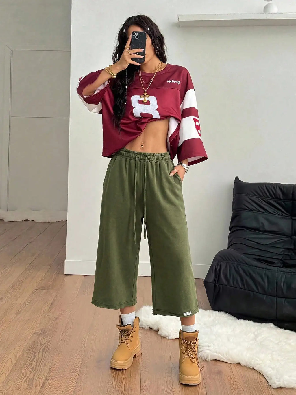 Coolane Women Summer Streetwear Vintage Washed Distressed, Comfortable Denim Effect Green Shorts