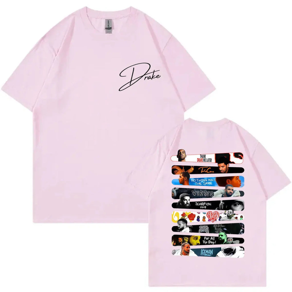 Rapper Drake Album Graphic T Shirts Men Women Clothing Fashion Hip Hop Short Sleeve T-shirts Summer Casual Loose Cotton T-shirt