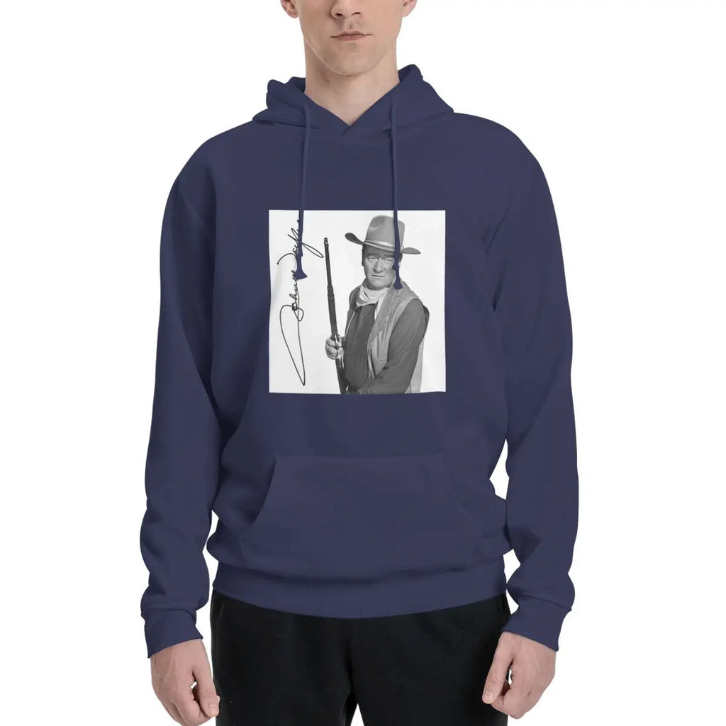 John Wayne Signature The Duke Hoodies Men's Women Casual Pullover Sweatshirt Harajuku Long Sleeve Streetwear Autumn Winter