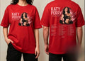 Katy Perry Live In 2026 Schedule Tour Dates T Shirt Men/women 2026 summer new Fashion Men's T-shirt Casual Streetwear Hip Hop