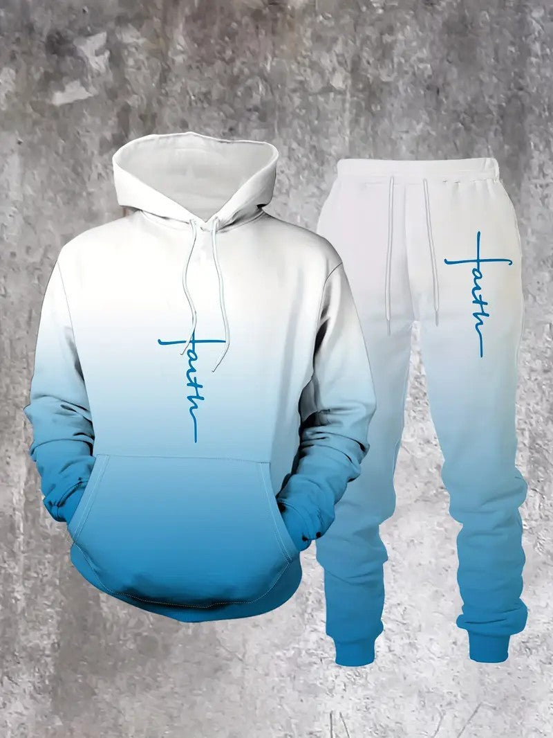 Mens 3D Print Hooded Sweatshirt