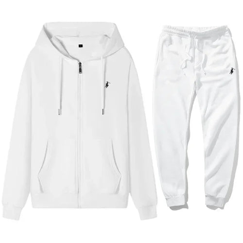 2026 Men's Classic Hoodie Sport Pants Set Autumn Winter Warm Casual Fitness Tracksuit Warmth Jogging Sportswear Outfit Clothing