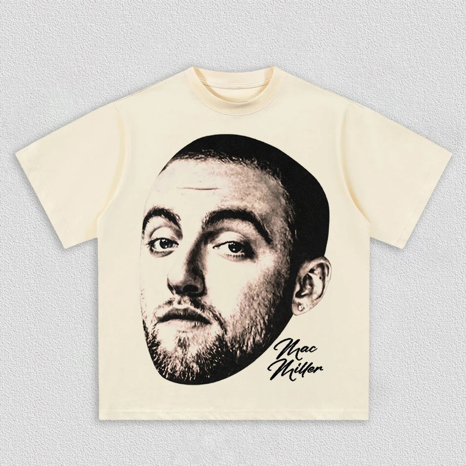 Mac Miller Portrait Graphic T-Shirt Men Women Hip Hop Rapper Fan Casual Streetwear Short Sleeve Tee