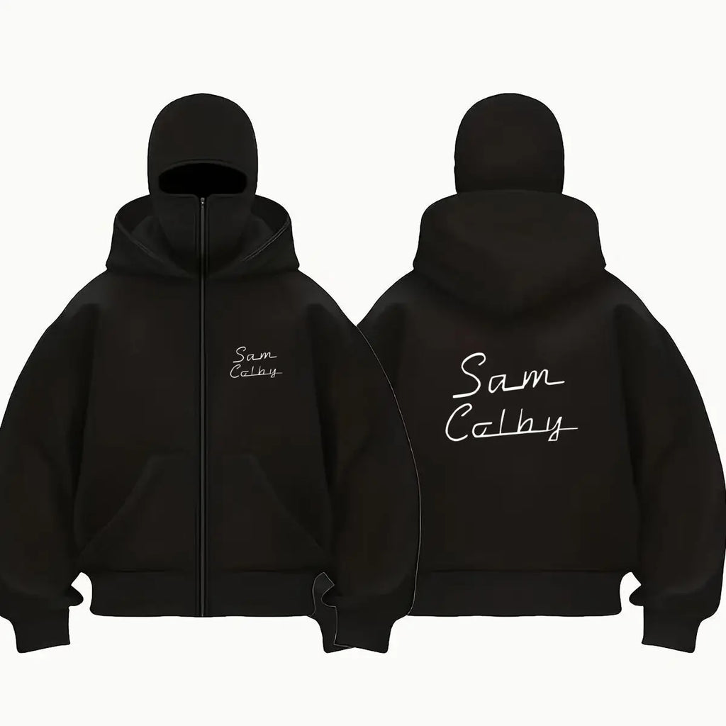 Sam Colby Signature Art Double Hood Warm Outdoor Men's Winter Casual Sweatshirt