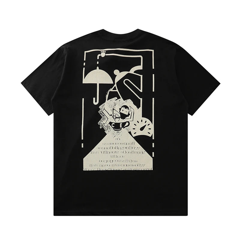 C.E Cav Empt T-shirt Men's Women's 2026 Summer New Cartoon Graphic Print CAVEMPT Short Sleeve Light Breathable Cotton Tee