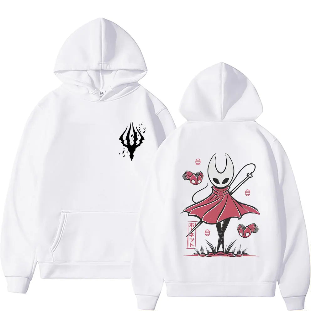 Game Hollow Knight Double Sided Graphic Hoodie Men's Women's Fashion Oversized Streetwear Unisex Casual Vintage Pullover Hoodies