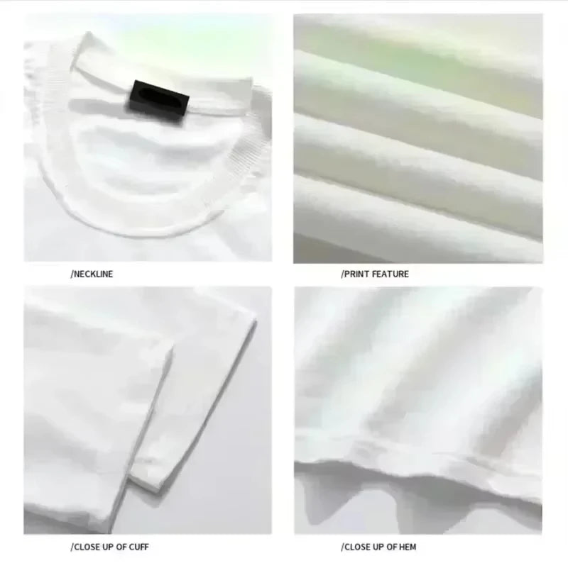 Men's Ronaldo Pattern Letter Print 100%Cotton Football Fan Jersey Round Neck T-shirt Neutral Soft Breathable Short Sleeved Shirt