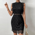 Sexy Black Lace Bodycon Dress 2026 Spring Clubwear Evening Gown Cocktail Mini Skirt Short Skirt Commuter Wear Banquet Attire