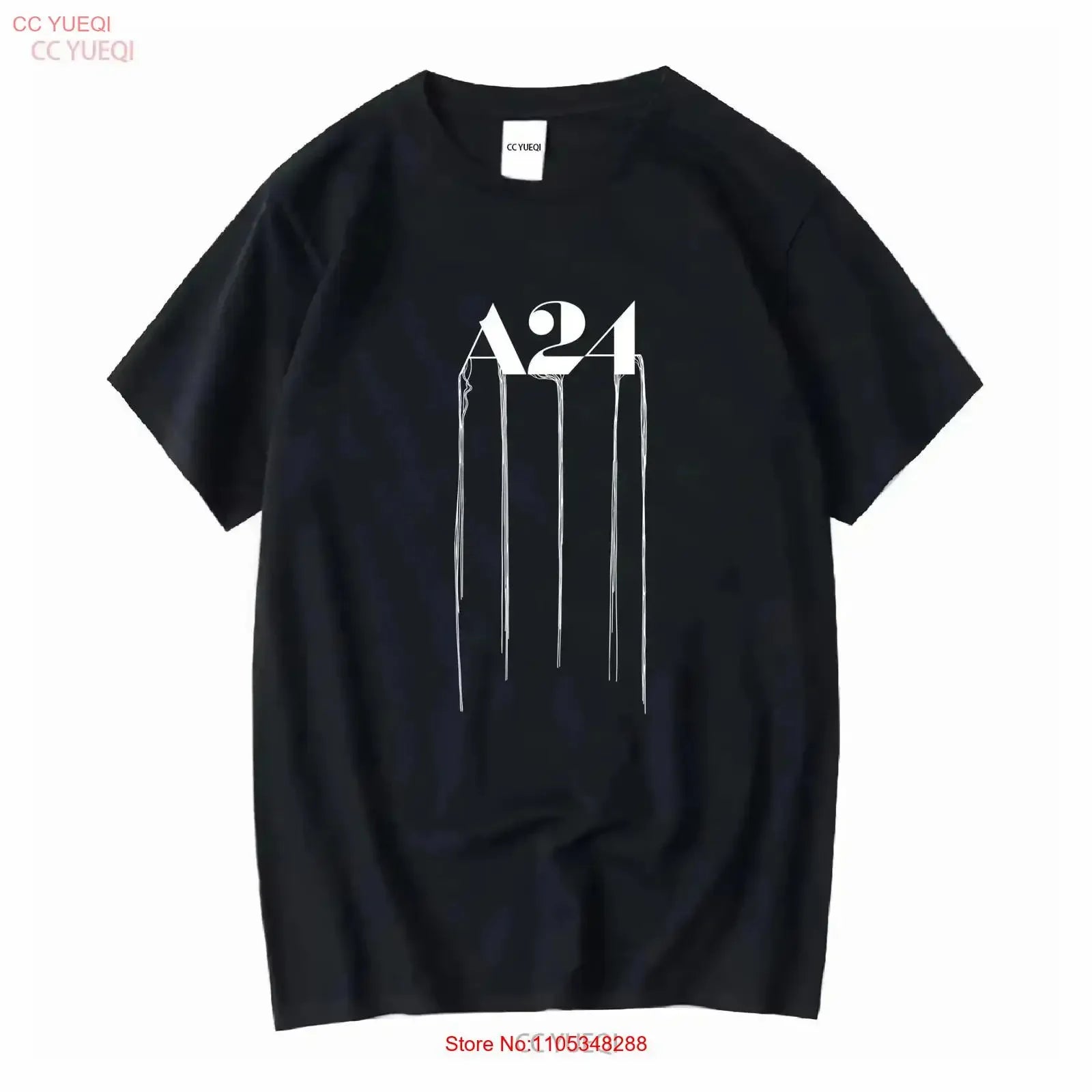 A24 x Kojima Productions Logo T shirt North American version Imported vintage Washed Top For Everyday Wear graphic Soft
