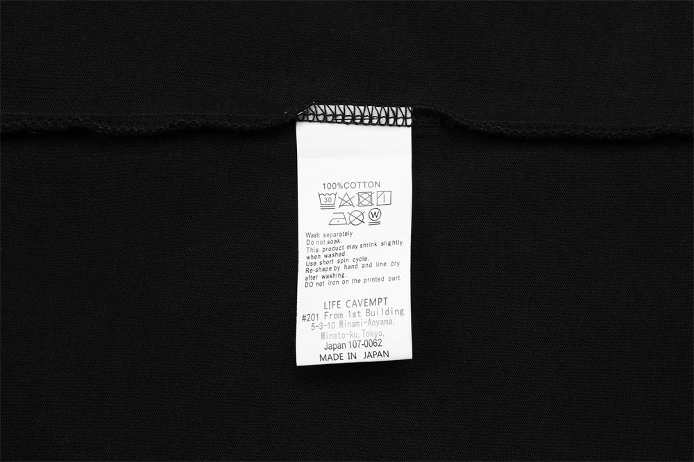 Black Cav Empt T Shirt Men Women Oversized CAVEMPT T-Shirt Top Version Tee Tops
