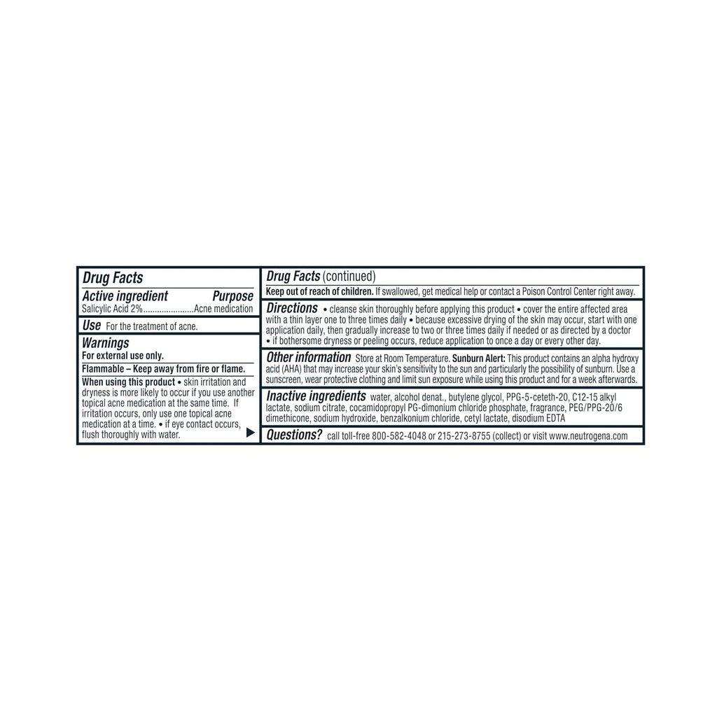 Neutrogena Rapid Clear Acne Treatment Pads with Salicylic Acid Facial Cleanser for Face Cleansing and Oil Removal, Helps Fight Pimples, 60 Count, Resealable Jar
