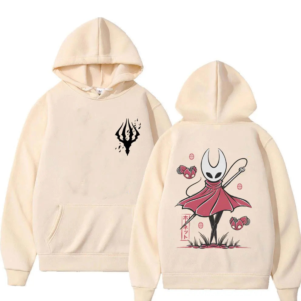 Game Hollow Knight Double Sided Graphic Hoodie Men's Women's Fashion Oversized Streetwear Unisex Casual Vintage Pullover Hoodies