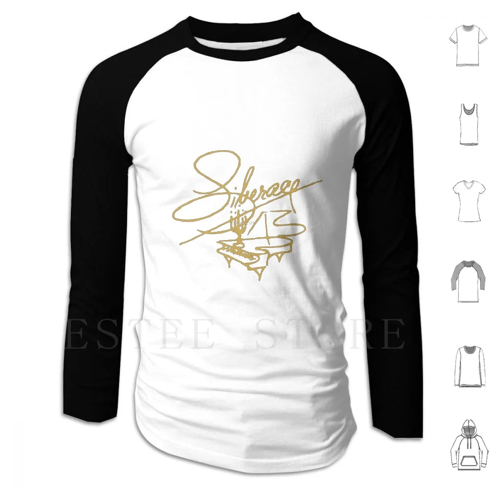 Liberace " Signature " Hoodies Long Sleeve Liberace Signature Piano Music Icon Flaming