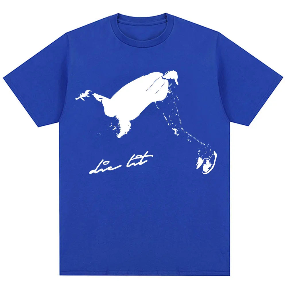 Rapper Playboi Carti Die Lit Garment Dyed T Shirts I Am Music Hip Hop Vintage Short Sleeve Women Oversized Cotton Punk T-Shirts