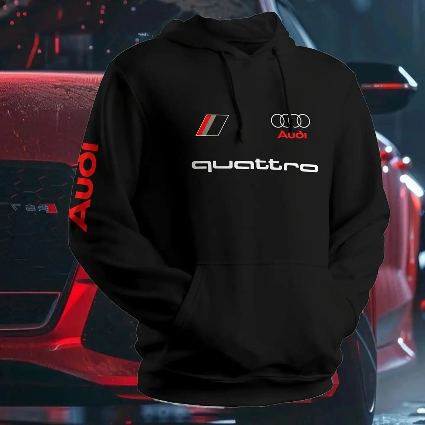 The Audi Heritage Highly Distinctive and Stylish Hoodie Is Specially Designed for Those Drivers Who Conquer Every Road.