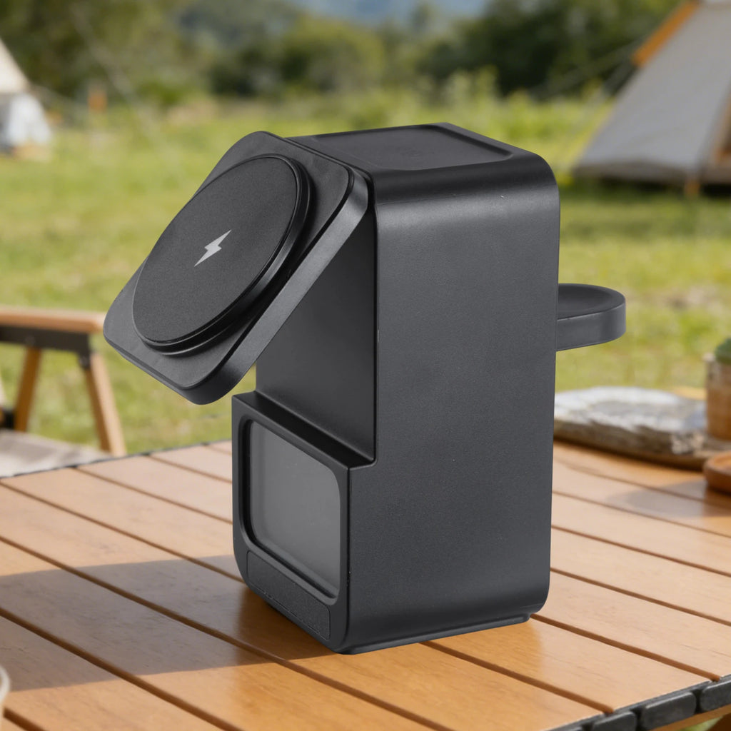 5 in 1 Bluetooth-Compatible Speaker Magnetic Charger 360° Adjustable Holder Magnetic Wireless Charger for iPhone Airpods Watch