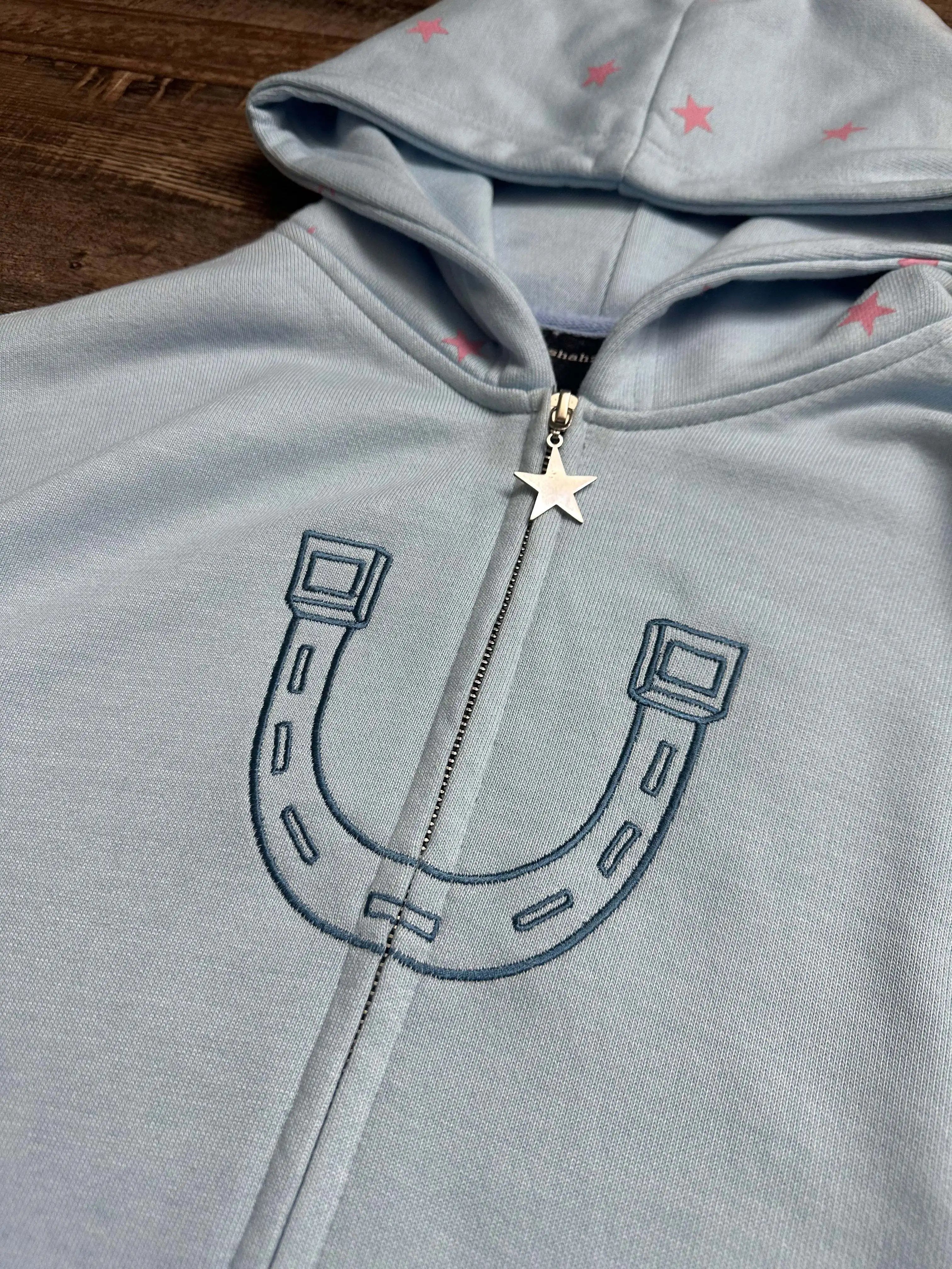 Harajuku Jojo Bizarre Adventure Zip Up Hoodies Embroidery Johnny Joestar Zip Up Hoodie Hip Hop CoupleS Y2k Street Sweatshirt