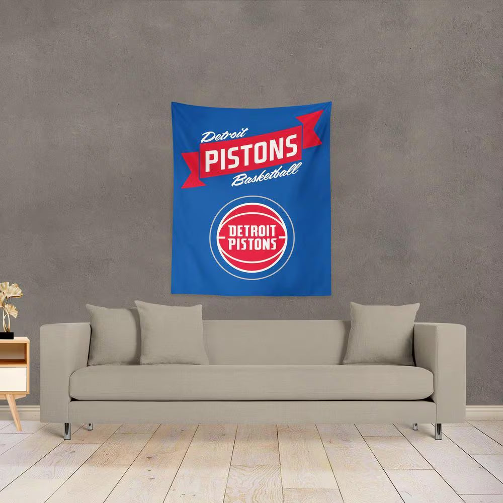 NBA Premium Pistons Printed Wall Hanging