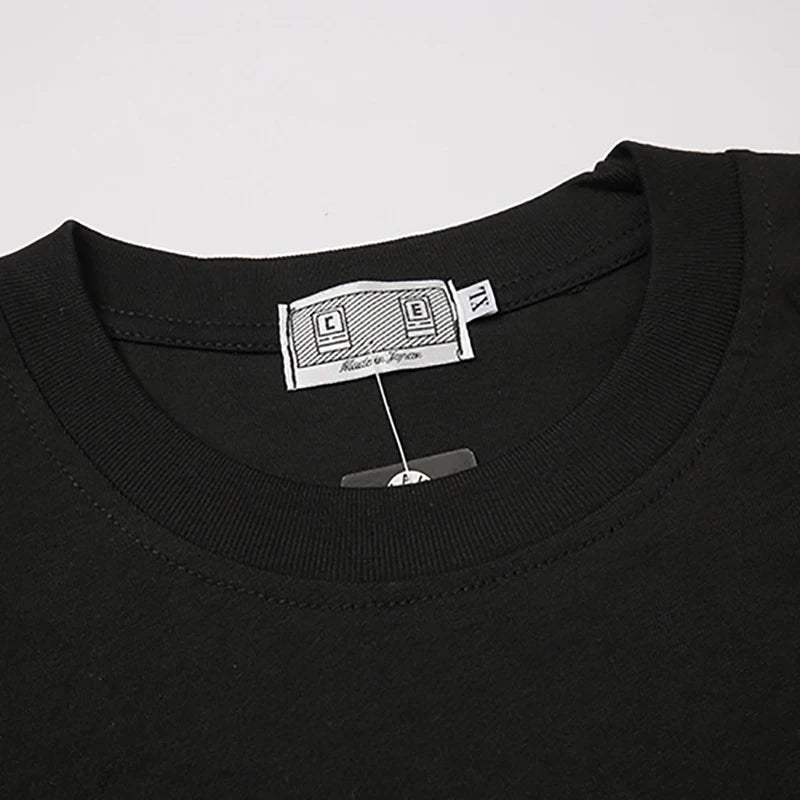 CAV EMPT C.E Short-Sleeved T-Shirt Men Women Couples 100% Cotton Telephone Building Print Cavempt T Shirts Loose Casual Tops