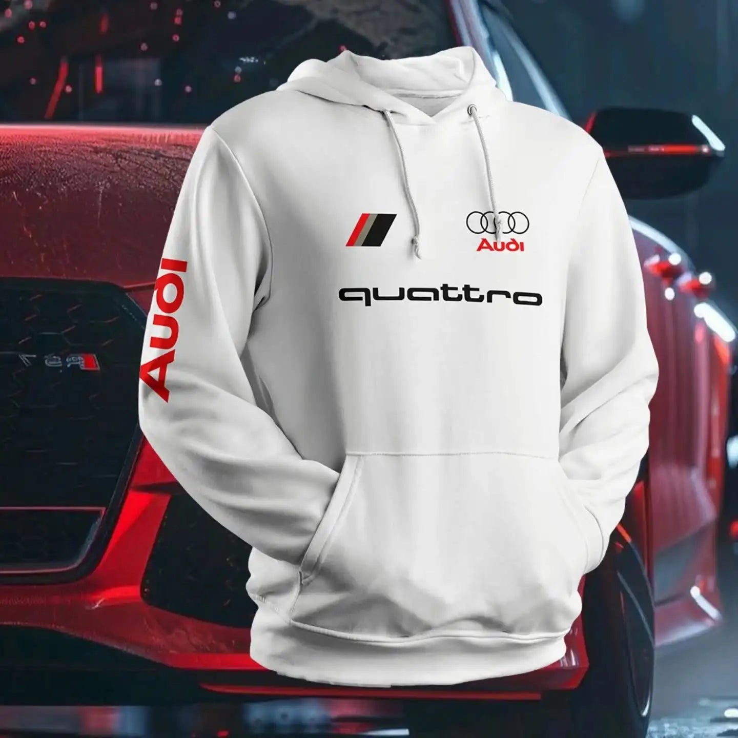 The Audi Heritage Highly Distinctive and Stylish Hoodie Is Specially Designed for Those Drivers Who Conquer Every Road.