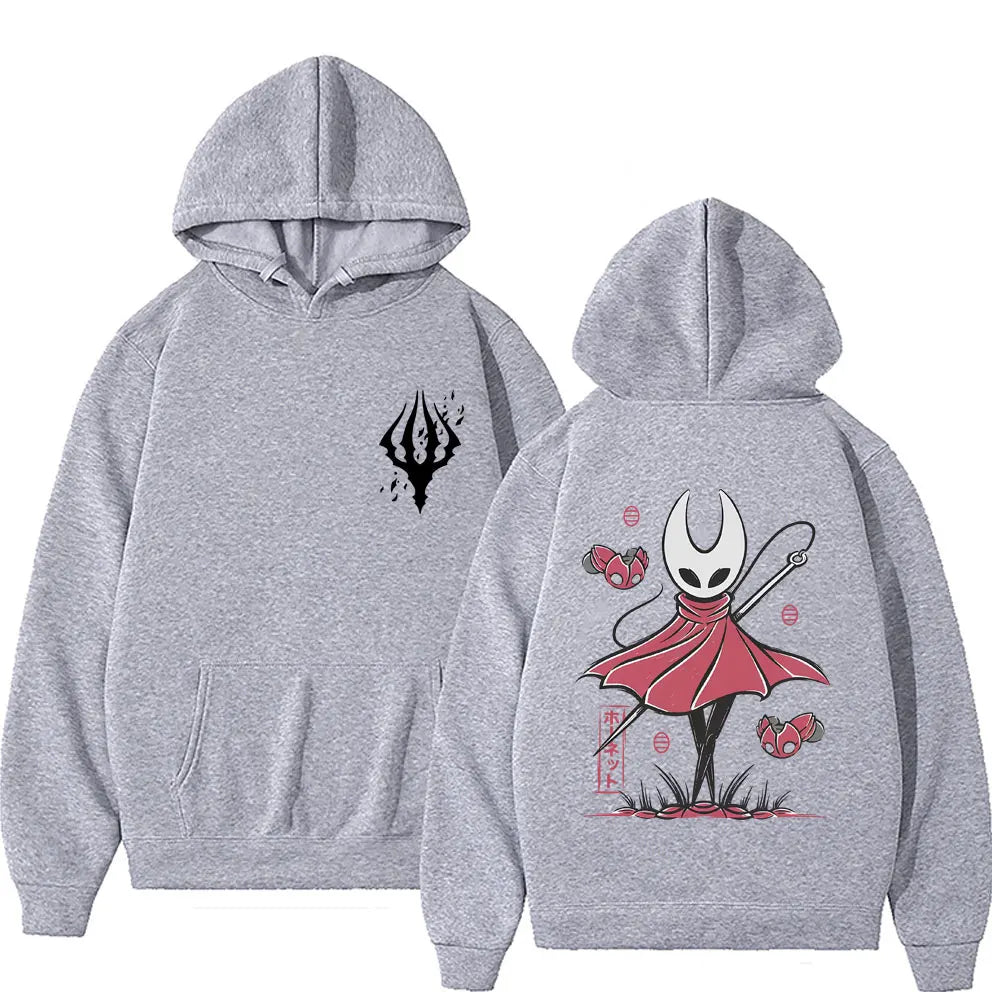 Game Hollow Knight Double Sided Graphic Hoodie Men's Women's Fashion Oversized Streetwear Unisex Casual Vintage Pullover Hoodies
