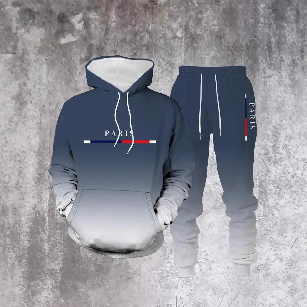 Mens 3D Print Hooded Sweatshirt