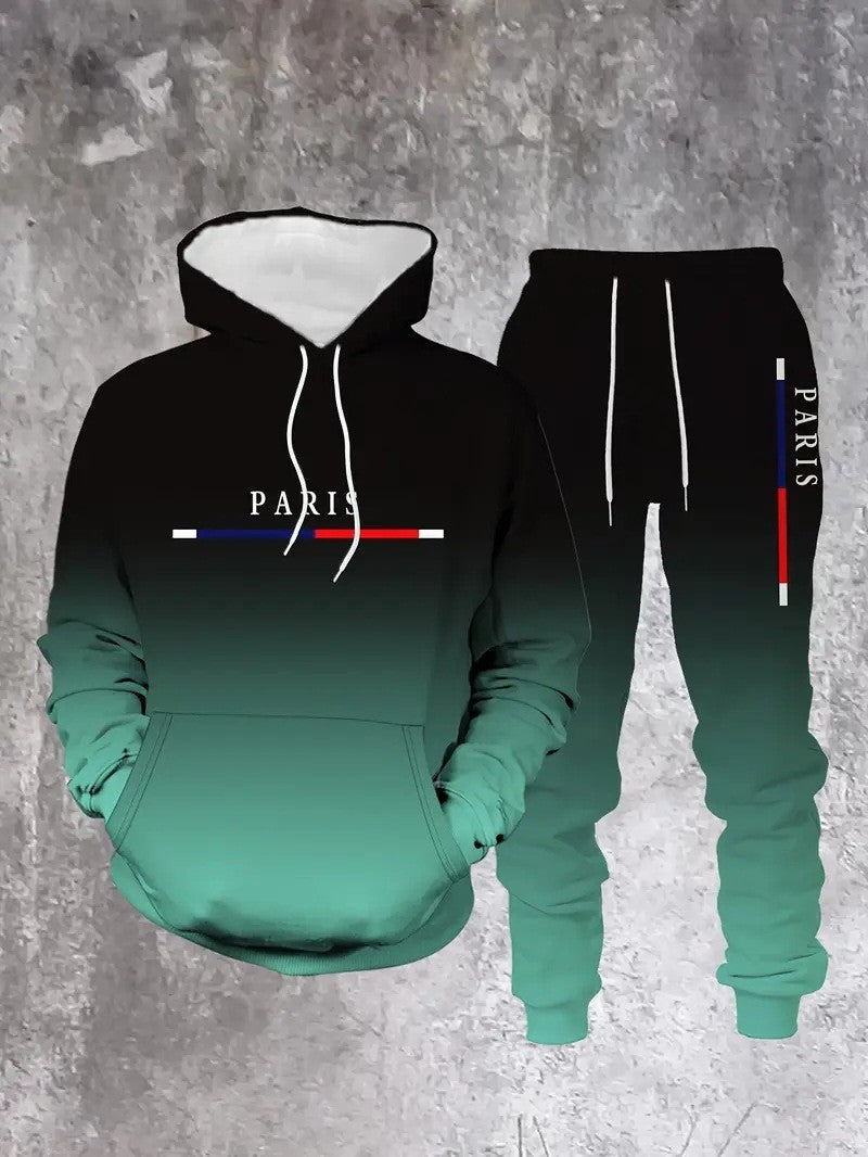 Mens 3D Print Hooded Sweatshirt