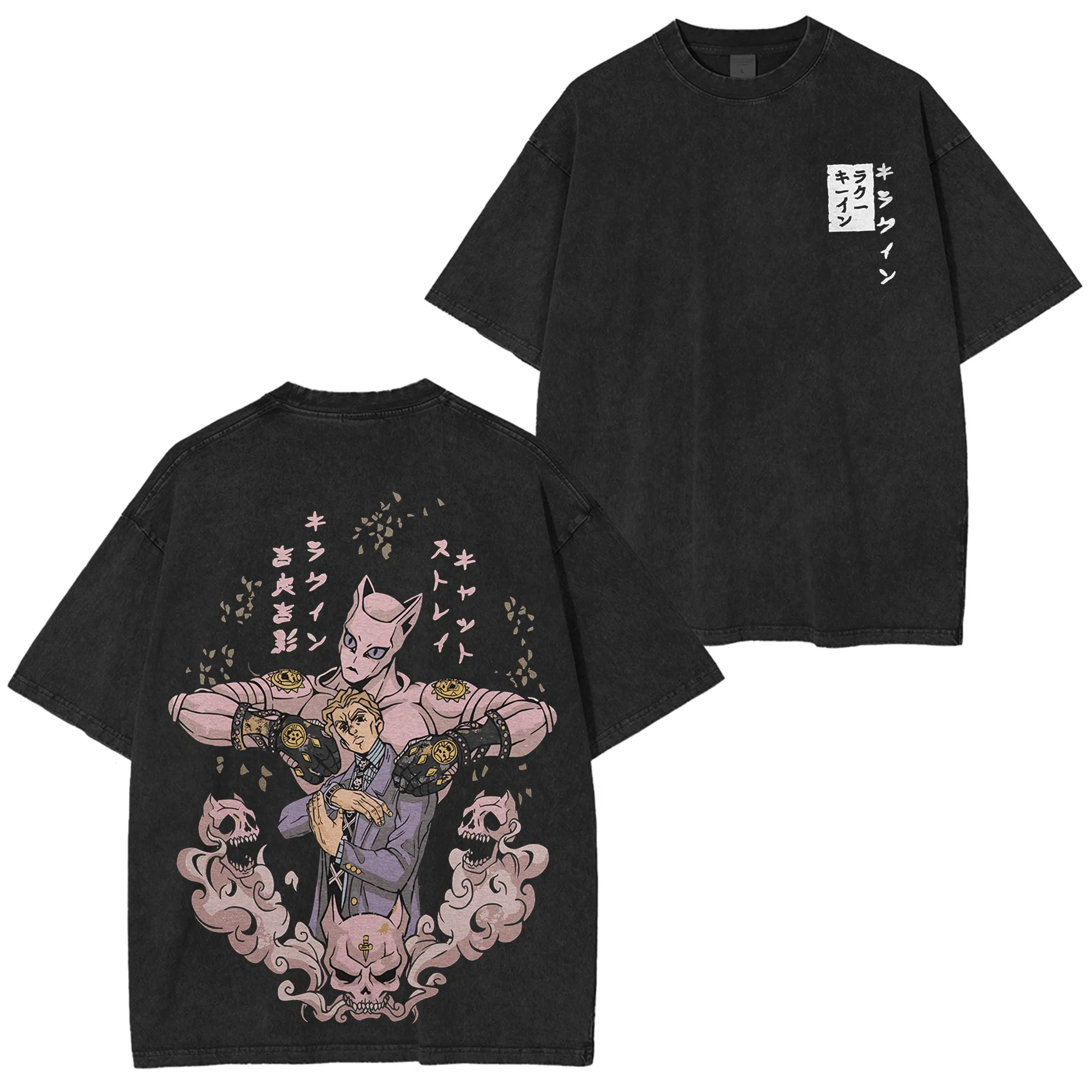 Jojo Bizarre Adventure Johnny Star T Shirts Men O Neck Cotton T Shirts Short Sleeve Tops Anime Sweatshirt Summer Men Clothing