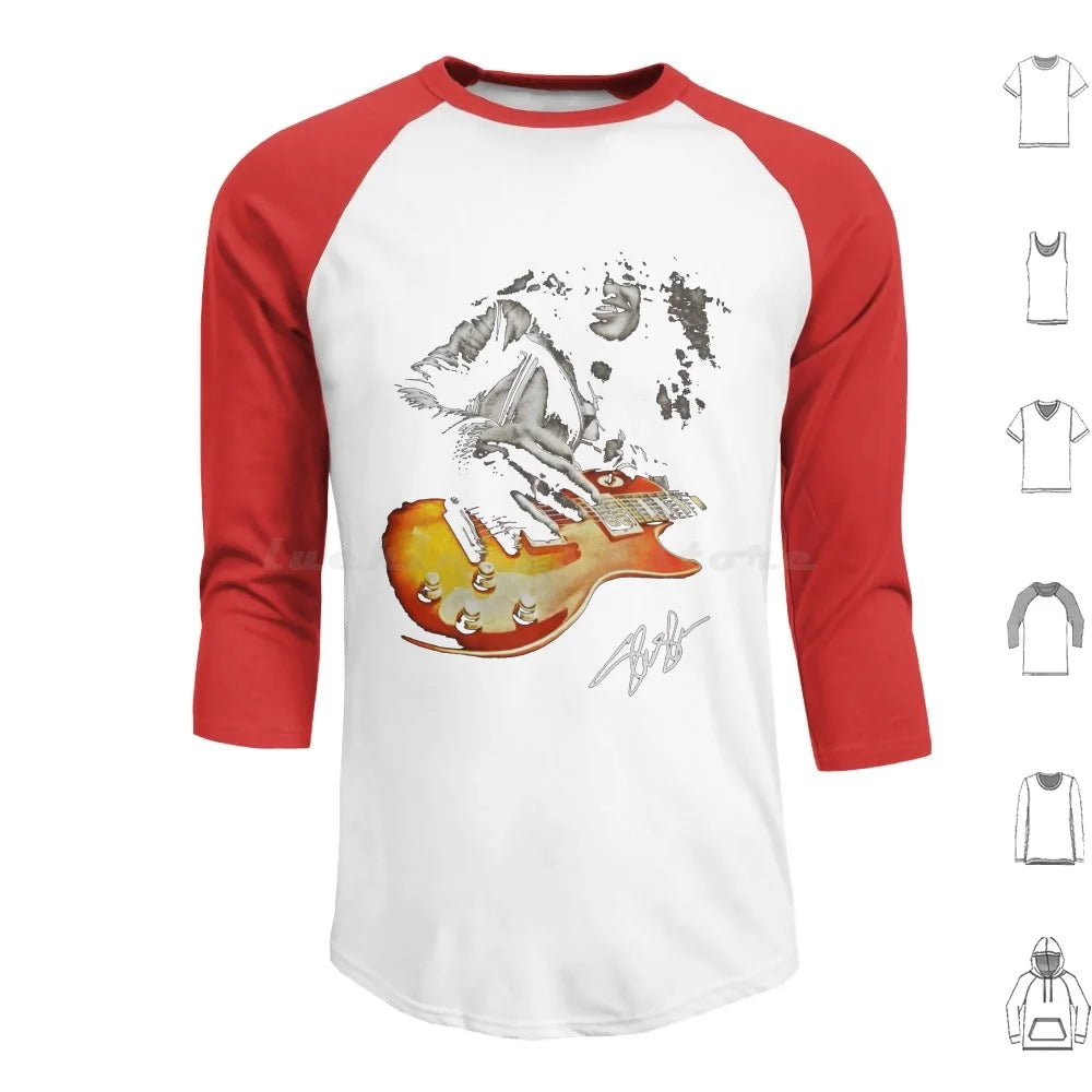 Guitar Shredding Slash Signature Guns N Roses Essential T-Shirt Hoodies Long Sleeve Guitar Shredding Slash Signature