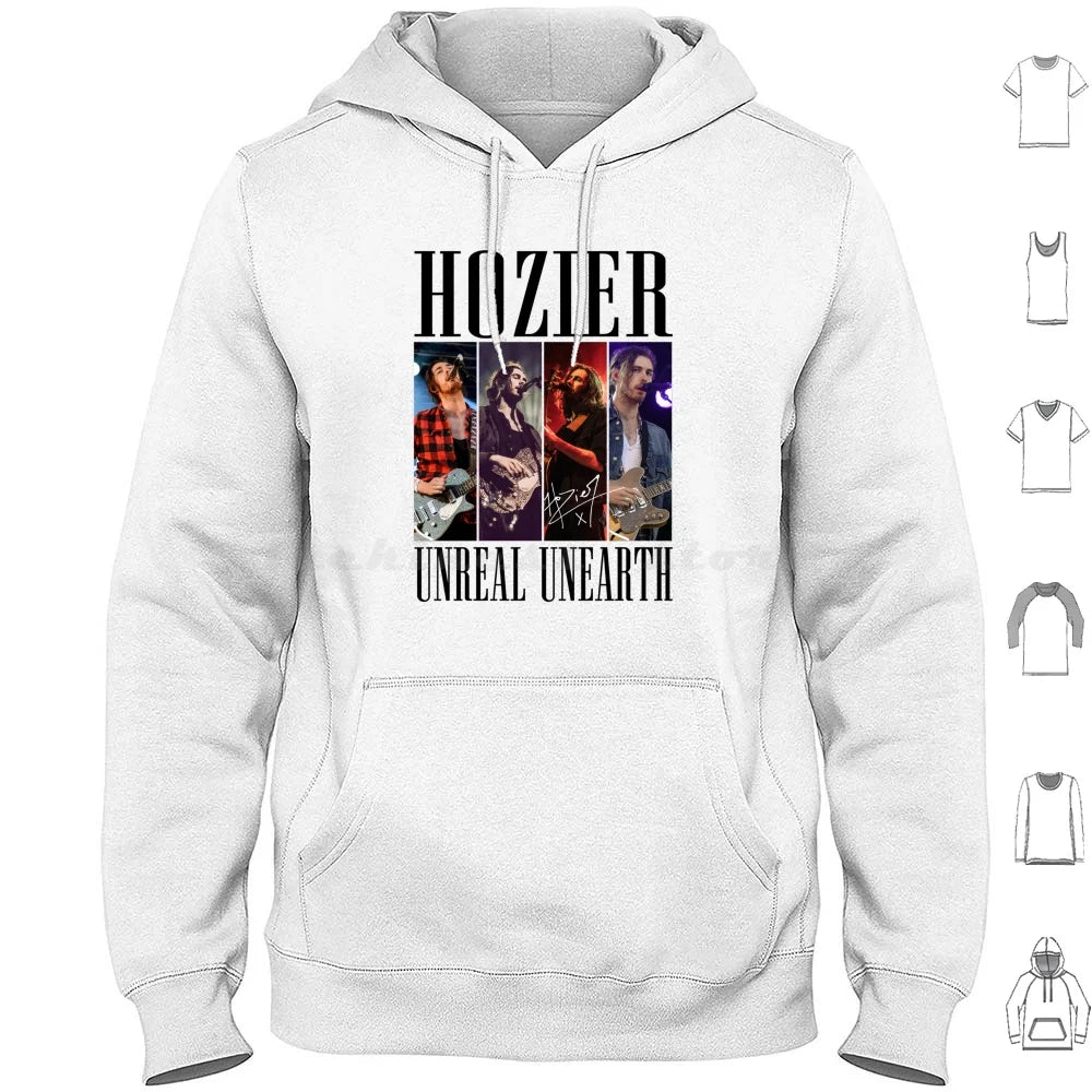 Hozier Unreal Unearth Signature Hoodies Long Sleeve Hozier Music Unreal Unearth Baby Cherry Wine Take Me To Church