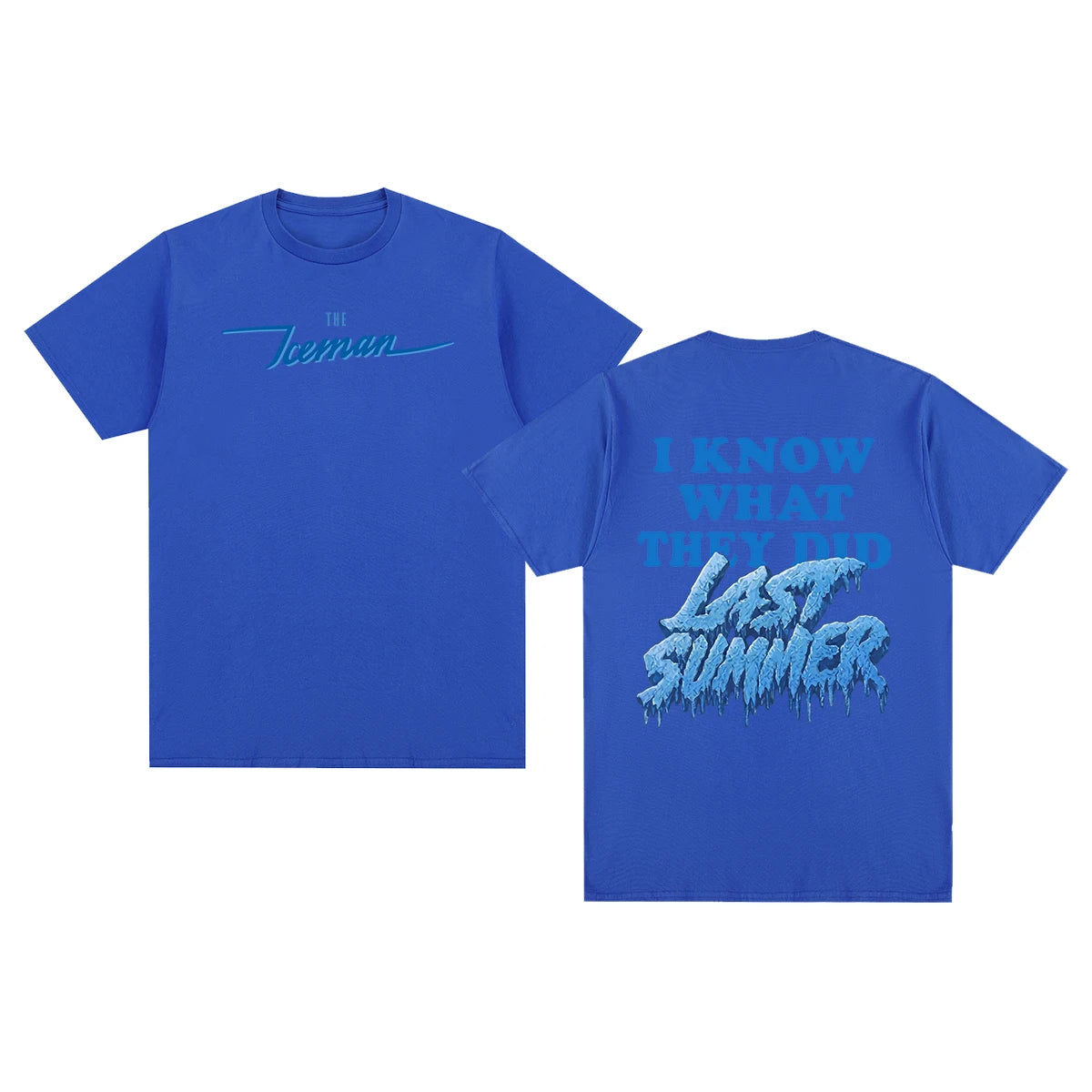 Drake ICEMAN Vintage T-shirt Merch Blue Streetwear Y2k Clothes Female Male Cotton Men T shirt New TEE TSHIRT Womens tops