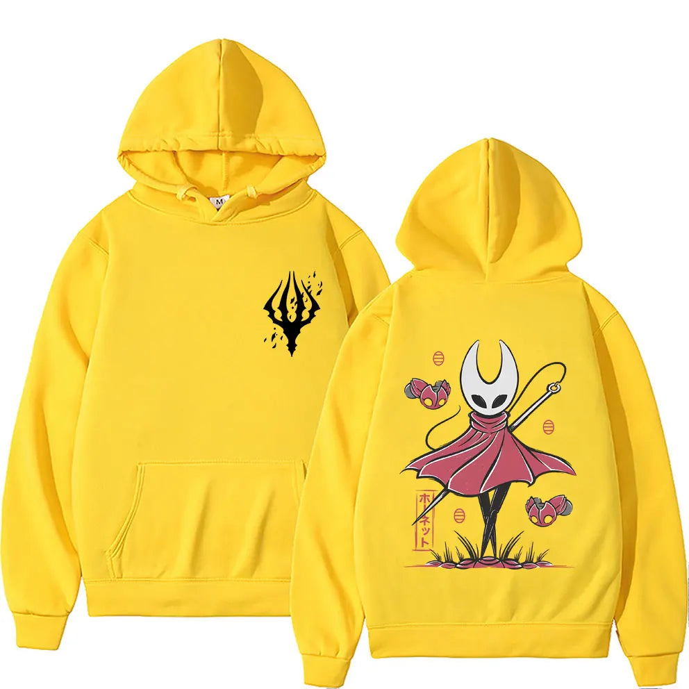 Game Hollow Knight Double Sided Graphic Hoodie Men's Women's Fashion Oversized Streetwear Unisex Casual Vintage Pullover Hoodies