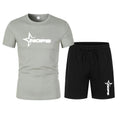 2026 men's summer T-shirt shorts suit, men's breathable sportswear suit, casual fashion short-sleeved T-shirt suit