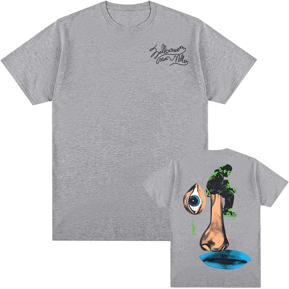 Macc Miller Balloonerism Tshirt Cotton High Quality Summer Tee-shirt Ropa Hombre Camisetas Short Sleeve O-neck Men Women T-shirt