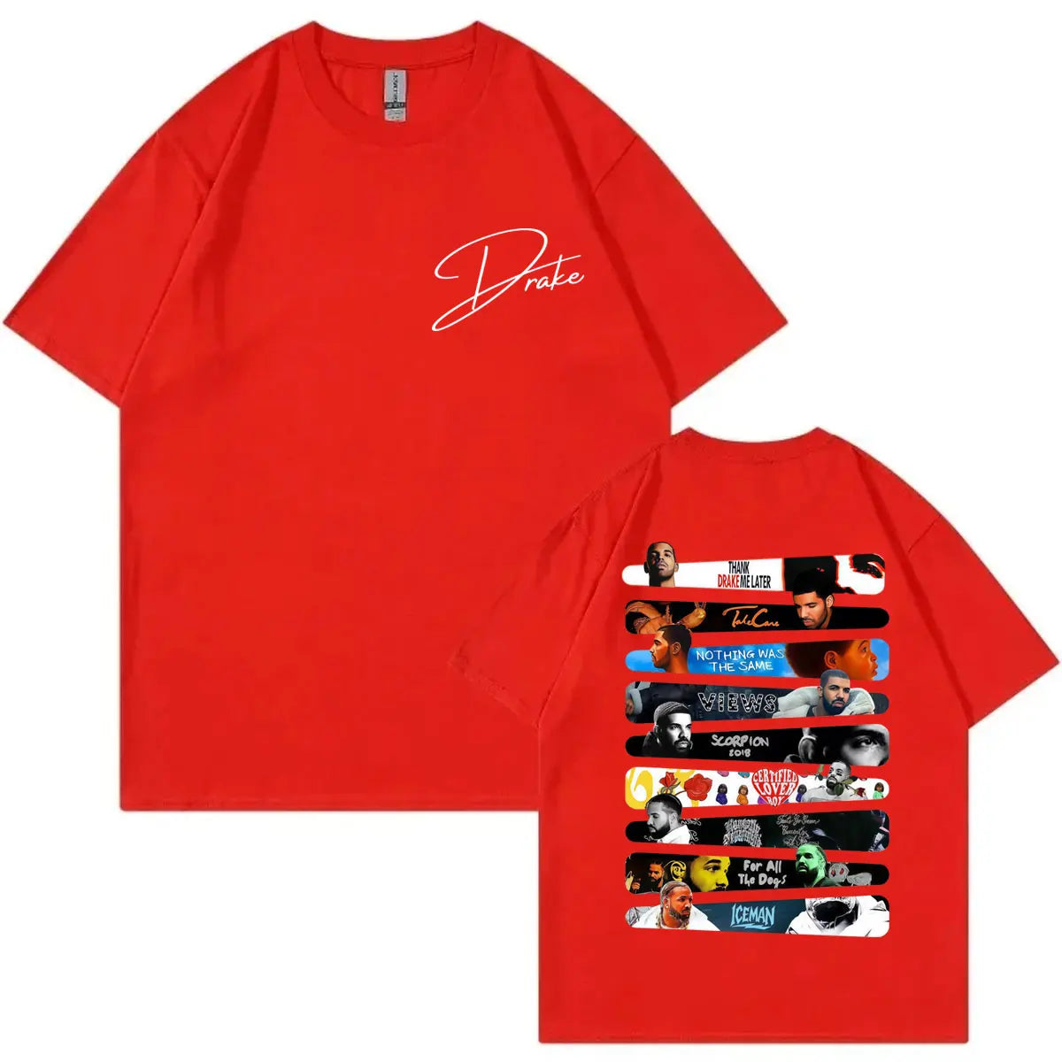 Rapper Drake Album Graphic T Shirts Men Women Clothing Fashion Hip Hop Short Sleeve T-shirts Summer Casual Loose Cotton T-shirt