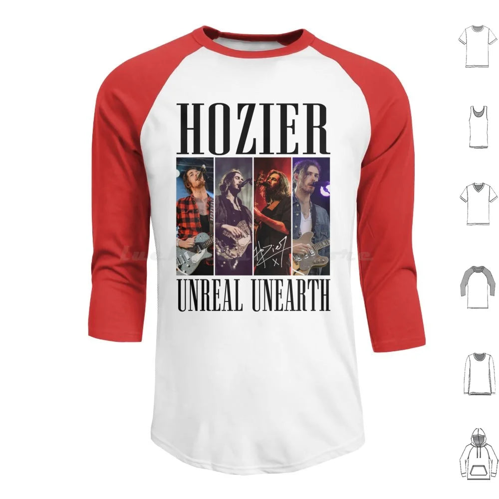 Hozier Unreal Unearth Signature Hoodies Long Sleeve Hozier Music Unreal Unearth Baby Cherry Wine Take Me To Church