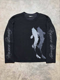Y2K Retro Gothic Print Long Sleeve T-Shirt