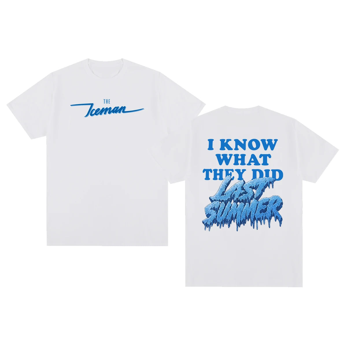 Drake ICEMAN Vintage T-shirt Merch Blue Streetwear Y2k Clothes Female Male Cotton Men T shirt New TEE TSHIRT Womens tops