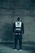 Mens Harajuku Hip Hop Hoodies Fashion Hi Street Skull Printed Sweatshirt Hooded Pullover Tops Pattern Painted