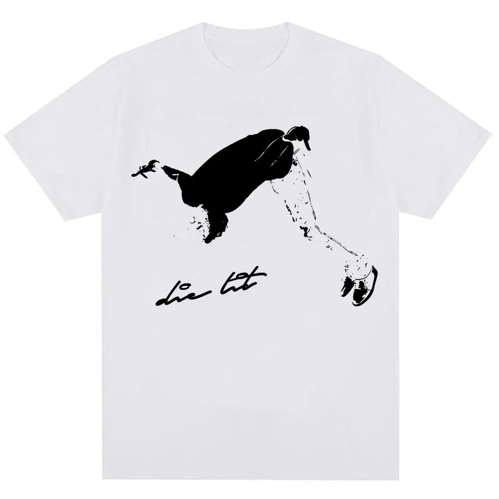 Rapper Playboi Carti Die Lit Garment Dyed T Shirts I Am Music Hip Hop Vintage Short Sleeve Women Oversized Cotton Punk T-Shirts