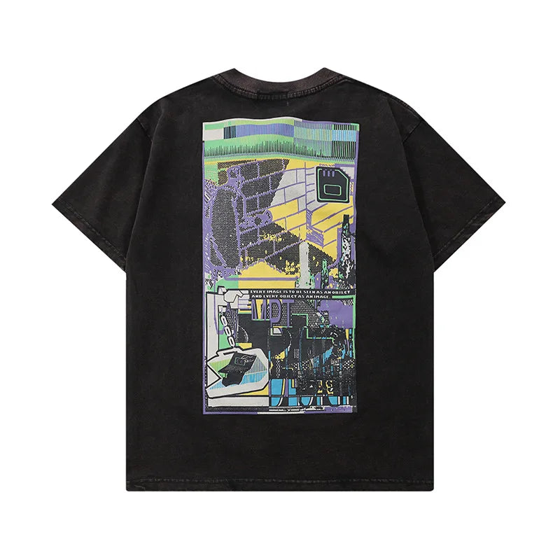 Japanese Trend Brand CAV EMPT T-shirts Simple Line Drawing Letter CE Pattern Print Loose Casual Cavempt  Short Sleeve