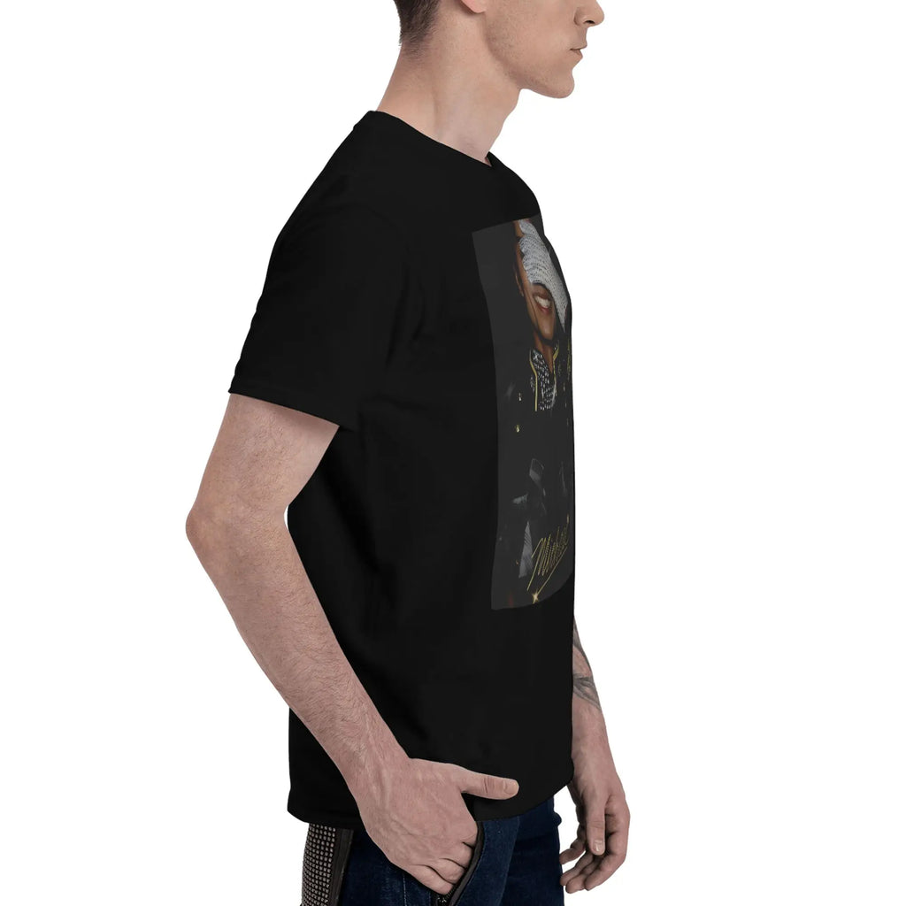 Micheal jackson Funny Graphic 100% Cotton T-Shirt MJ Tops Tees For Men