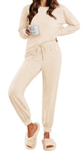 Womens Pajamas Sets Long Sleeve Top and Pant with Pockets Lounge Wear Set Oufits