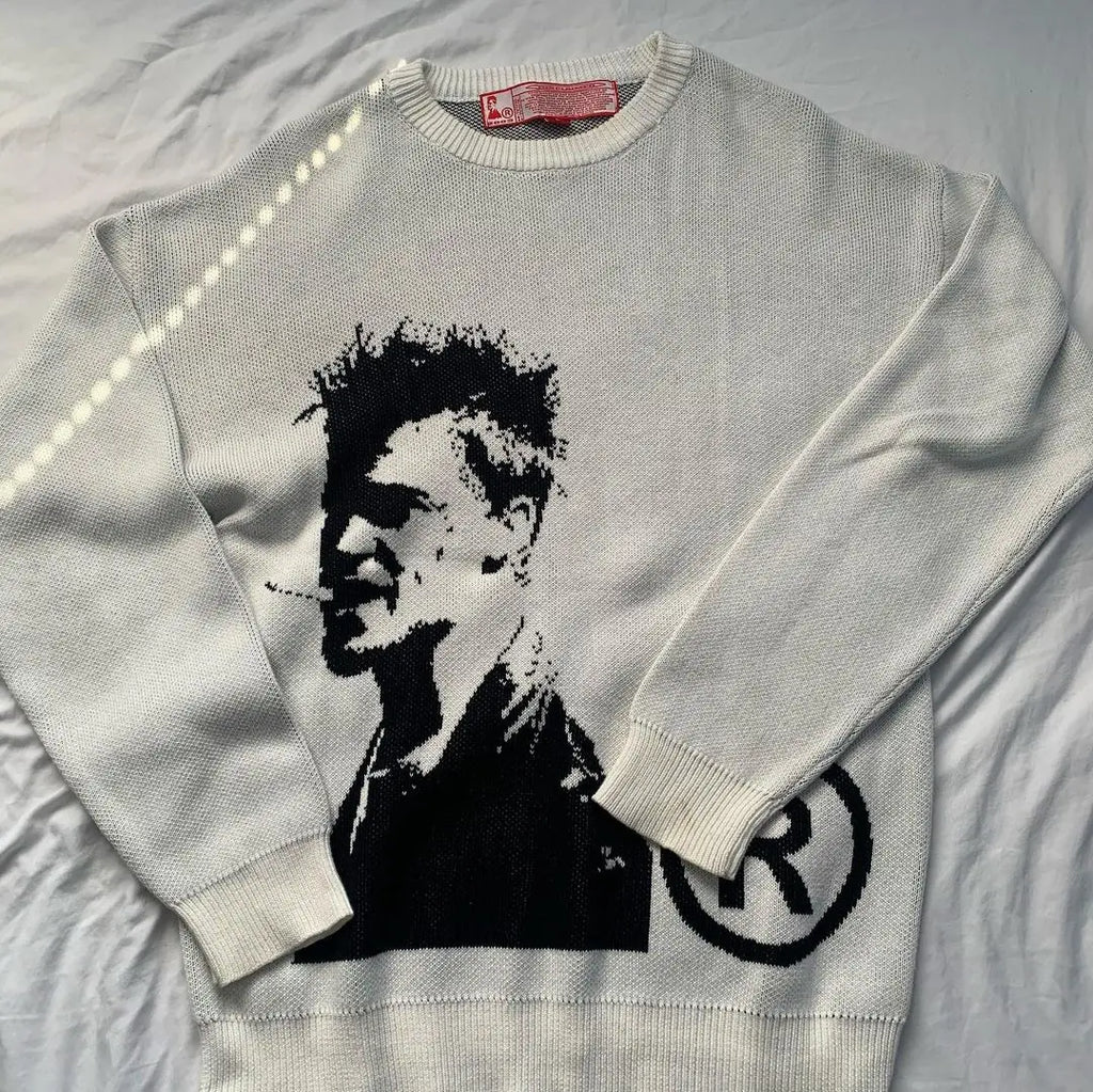 New 2022 Men Luxury Winter gentleman Classic Joy BRAD PITT Knit Casual Sweaters pullover Asian Plug Size High Drake #R31