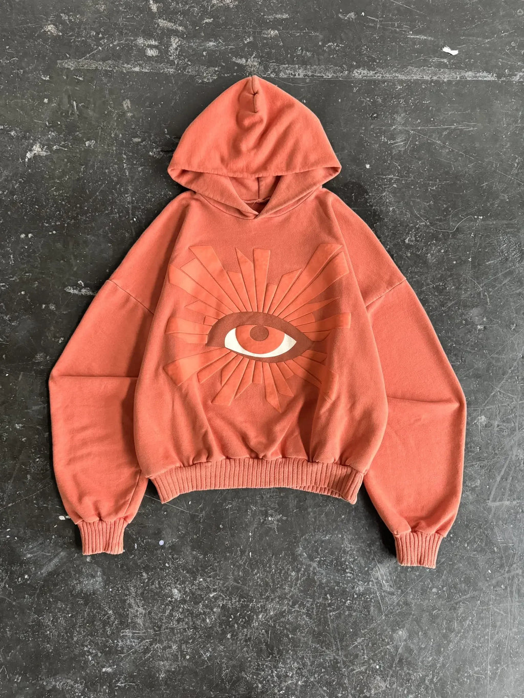 Y2K New Sweater Embroidered Solid Color Hoodie Eye Trend Wear Street Hip-Hop Printed Eye Pattern Hoodie Sweatshirt Tracksuit Men