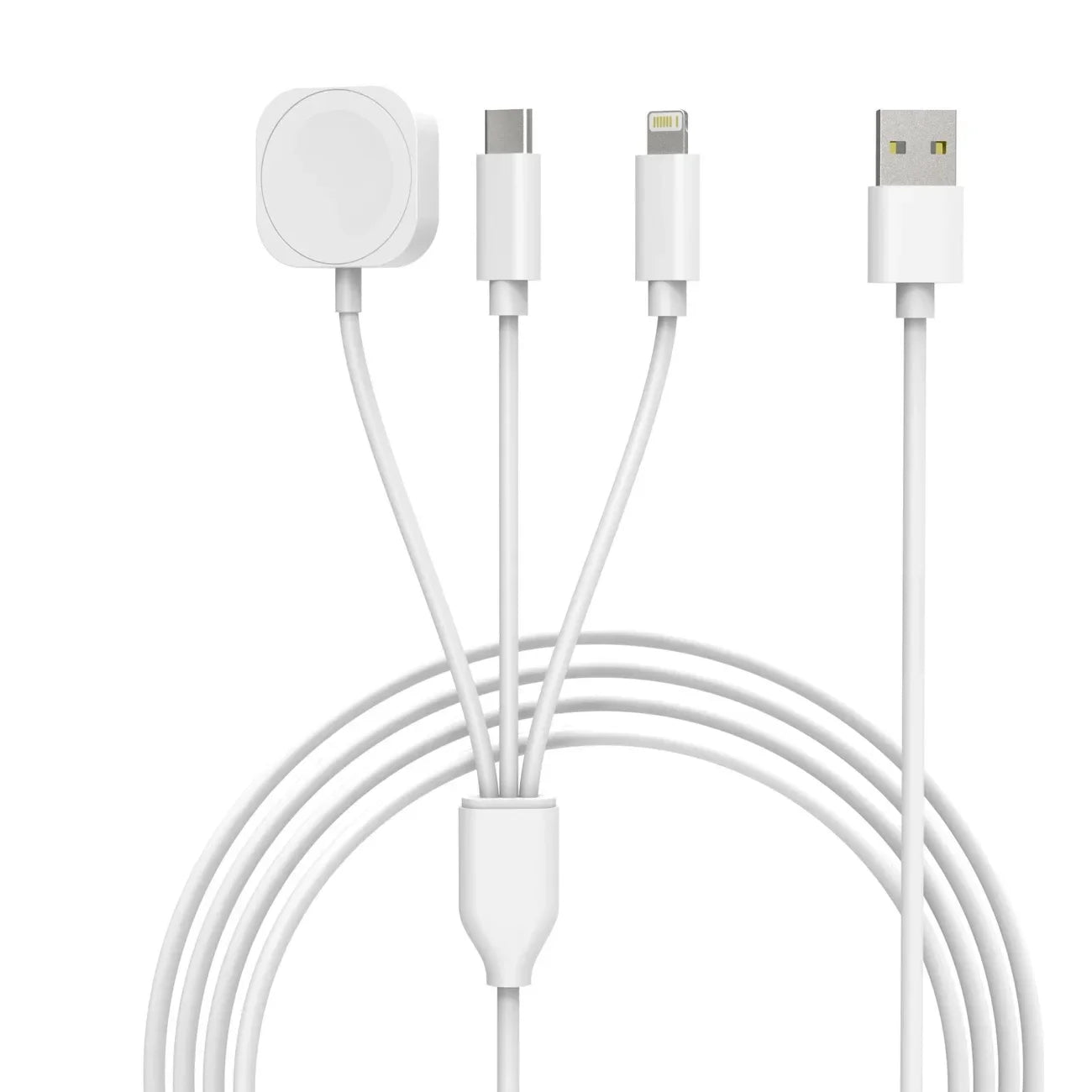 3 in 1  Magnetic Watch Charger Phone Charging Cable for iWatch 11 S10 SE Ultra & AirPods Pro 3 Dual Type C Fast Charging Station