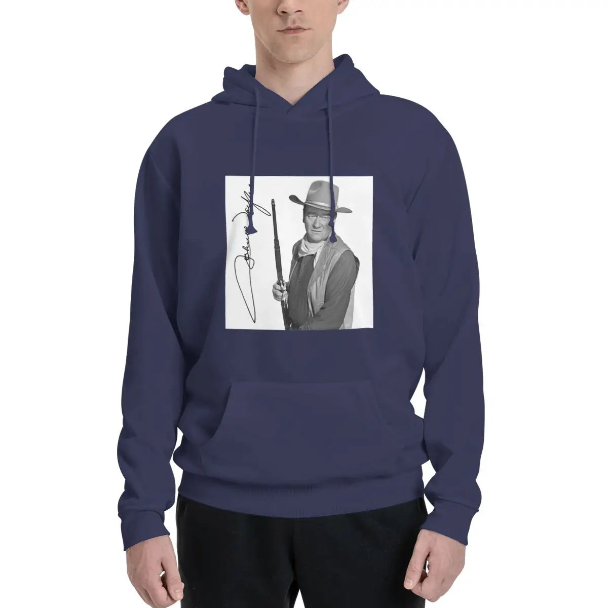 John Wayne Signature The Duke Hoodies Men's Women Casual Pullover Sweatshirt Harajuku Long Sleeve Streetwear Autumn Winter