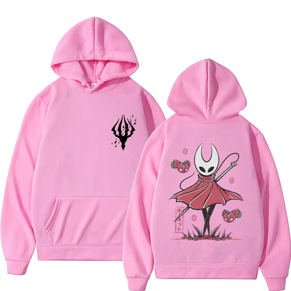Game Hollow Knight Double Sided Graphic Hoodie Men's Women's Fashion Oversized Streetwear Unisex Casual Vintage Pullover Hoodies